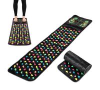 Weciau Foot Massage Mat, 35×120cm Foldable Reflexology Mats, Acupuncture Mat for Feet, Limitation Stone Foot Massage with Chart for Feet Relaxation and Fatigue Relief