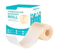 Weciau Hydrocolloid Roll for Wound Care, 2 in x 10 ft Self-Adhesive Hydrocolloid Plasters, Cut-to-Size Waterproof Dressing Tape, Skin-Friendly Bandage Patch for Minor Wounds, Home Essential