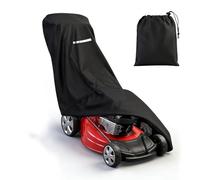 Weciau Lawnmower Cover, 193x112x64CM Universal Anti-UV Lawn Mower Cover with Drawstrings and Storage Bag, Outdoor Waterproof Lawn Mower Storage for Air, Electric, Push Mowers