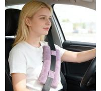 Weciau Mastectomy Pillow, Soft Hysterectomy Pillow, Seat Belt Pillow for Mastectomy Post-Surgery, Heart Surgery Recovery Support Cushion Pad for Chest Chemo Port Pacemaker Bypass, Women Gift (Purple)