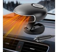 Weciau Portable Car Heater 12V, 2 in 1 Fast Heating/Cooling Car Heater Defroster, 150W Auto Heater Fan with Cigarette Lighter Plug and 360°Rotatable Base, for Vehicles