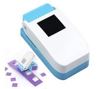 Weciau Square Paper Punch, 1 Pcs Lever Action Craft Punch, Handmade Square Hole Puncher, DIY Handicraft Tools for Cardboard, Scrapbook, Copper Sheet, DIY Card Making (Square)