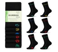WeciBor Men's Bamboo Seamless Socks 6/12 Pack | RCS Bamboo Visose, Anti-Odour, Reinforced Toe & Heel, Multipack, Business Casual Outfit