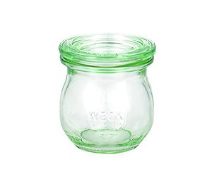 Weck 49854 Mini Glass Jar Set 75 ml 12 x Preserving Rings 89 x 52 mm 24 x Clips 2 Boxes Lids 40 mm