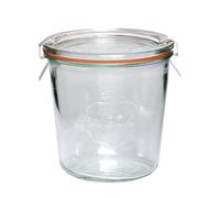 WECK 580ml Mason Jar + Lid + Seal + Clamps Sourdough Canning Preserving Storage Kimchi Yoghurt Jam