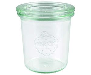 Weck 761 140 ml Jar Lid, for Preserving, Heat Resistant, Microwave, Oven-Safe, Round Edge Glass) Pack of 12, Transparent