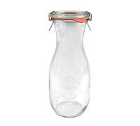 WECK 764 530ml Juice Storage Jar Including Glass Lid, Seal & Clamps for Sourdough, Preserving, Canning, Yoghurt, Kimchi, Jam