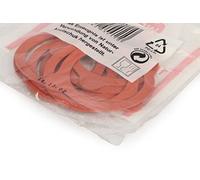 Weck 80 mm Pack 10 Seals, Plastic, dark red