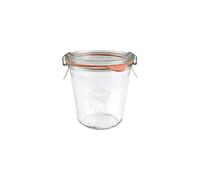 Weck Airtight Clip-Close Sealed 290 ml Jar with Lid 80 mm, Pack of 6, Glass, Transparent