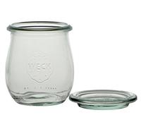 Weck Airtight Sealed Tulip 220 ml Jar with Lid 60 mm, Pack of 12, Glass, Transparent