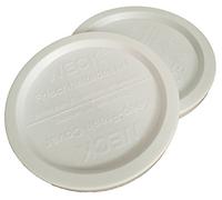 Weck Jar Keep-Fresh Plastic Lids, 2-pack (Large) Fits 740, 741, 742, 743, 738, 739, 744, 745, 748, 974 (Large = 100mm / 4)