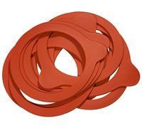 Weck Preserving Rings Made from Natural Rubber suitable for Preserving Jar Diameter - Pack of 10, red, 80 mm