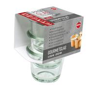 Weck Set of 3 gastropack 80 ml gourmet glasses (perfect creations, oven-safe, dishwasher safe, stability, delicatessen jars, without lid) 76123
