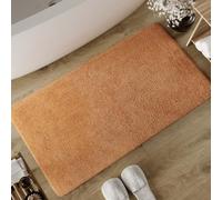 Wecon Home Basics Erik Bath Mat - Soft Tufted Cotton Rug - Non-Slip & Washable with Soft Pile and Clear Look (55 x 65 cm, Terracotta)