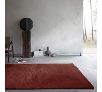 Wecon Home Basics Fluffy Deep-Pile Rug - Stylish and Elegant Design for Living Room, Bedroom and More - Anna (60 x 90 cm, Bordeaux)