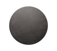 Wecon Home Basics Freja Plain Rug, Short Pile Woven, Easy to Clean and Robust, Oeko-Tex® Standard 100, 120 Round cm, Anthracite Grey, for Living Room and Bedroom Area