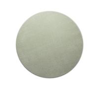 Wecon Home Basics Freja Plain Rug, Short Pile Woven, Easy to Clean and Robust, Oeko-Tex® Standard 100, 160 Round cm, Light Green, for Living Room and Bedroom Area