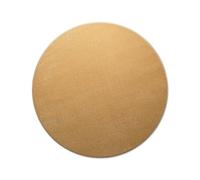 Wecon Home Basics Freja Plain Rug, Short Pile Woven, Easy to Clean and Robust, Oeko-Tex® Standard 100, 200 Round cm, Ochre Yellow, for Living Room and Bedroom Area