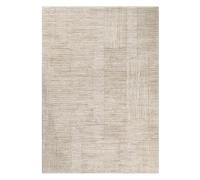Wecon Home Esprit Raymond Machine Woven Short Pile Rug, Striped Pattern with High-Low Effect, Oeko-Tex® Certified (133 x 190 cm, Beige Multi)