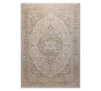 Wecon Home Esprit Soft Vintage Machine-Woven Short Pile Rug, Oriental Pattern with High-Low Effect, Oeko-Tex® Certified (80 x 150 cm, Sand Beige)