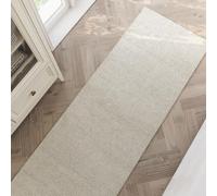 WECONhome HAMPTONS THIRTYTWO Rug Collection - Hand-tufted short pile rug, modern & timeless, easy-care & durable, for living room, bedroom & office (80 x 300 cm, cream white)