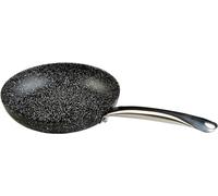 WECOOK! Granite Forged Aluminium Frying Pan 30 cm, Full Induction, Non-Stick Ecological Stone Without PFOA, Professional Steel Handle, Suitable All Cookers, Ceramic Glass, Gas, Oven