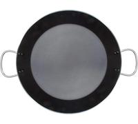 WECOOK! Kratha 17046 Paella Pan Induction, 46 cm, 12 Servings, Non-Stick Coating Xylan Plus, Ecological Sans PFOA, Aluminium Pressed, 3 mm Thick, Vitro Ceramic, Gas, Dishwasher, Black