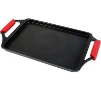 WECOOK! Roasting Pan, 43 x 25 cm, Non-Stick, Induction, Black | Cast aluminium, DUPON coating, Removable silicone handles, Oven-safe to 230 °C, Dishwasher-safe
