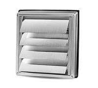 WeCooper 304 Stainless Steel Gravity Grille 150mm 6 inch Ducting Air Vent Cover with Not-Return Shutters