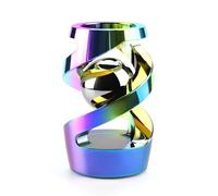 Wecsv Kinetic Spinning Desk Toy, Adult Fidget Spinner, Metal (Aluminum Alloy), Iridescent