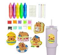 Wectirc Bead Kit,Funny Dotting Art Supplies - Kids Dotting Toy for Keychain Making | for Birthday Play Education Children Boys Keychain Making Home School