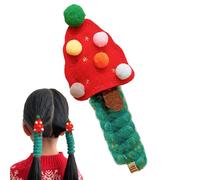 Wectirc Christmas Hair Bands - Christmas Scrunchies Cartoon Elastic Spiral Hair Clip,No Damage Coil Hair Ties, Holiday Hair Accessories for Thick or Thinning Hair