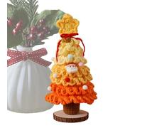 Wectirc Christmas Tree - 7-Layer Hand Knitted Christmas Tree in Gradient Colors - Ornaments Mini for Holiday Carnival Party Office Fireplace Indoor Apartment Home Car Porch