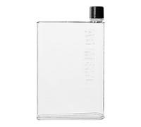 Wectirc Flat Water Bottles for Purse, A5 Memo Paper Water Bottles, BPA Water Bottle 350ml/420ml Book Drink Water Bottle for Sports, Travel, School
