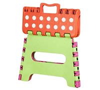 Wectirc Folding Step Stool, Heavy Duty Non Slip Footstool, Lightweight Stepping Stool With Carry Handle Skid Resistant Stool For Kids And Adults Indoor Or Outdoor Use Space Saver Step Stool
