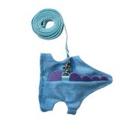 Wectirc Hamster Harness, Adjustable Small Bunny Harness and Leashes Set, Cute Soft Ferret Stuff Accessories for Kittens Chinchilla Daily Walking Outdoor Adventure