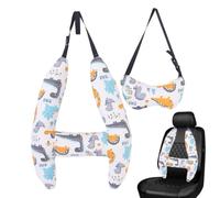 Wectirc Kids Car Sleeping Support | Soft Seat Pillow Breathable Head Neck Support | Travel Car Interior Sleeping Accessories For Long-Distance Journeys, Road Trips
