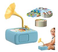 Wectirc Kids Record Player,Toddler Phonograph Record Player | Educational Learning Sensory Toy for Music Learning Nostalgic Play Bedtime Stories Family Time Classroom