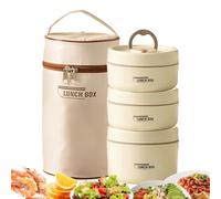 Wectirc Lunch Box | 3-Piece with Storage Bag | Lunch Box Insulated Food Containers - for School Office Travel Dorm Work Trip Camping Fishing Outdoor Men Women Kids Snack