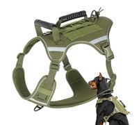 Wectirc No Pull Pet Harness - Reflective Dog Vest | Vest Harness For Safe Night Walks, Wear-Resistant Adjustable Easy Control Handle Vest Harness For Walking, Hiking