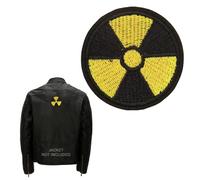 Wectirc Nuclear Embroidered Patch - Easy to Clean Nuclear Dangerous Sign Embroidered Patch Sew on or Iron on | Sew on or Iron on Badge Easy to Clean
