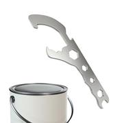 Wectirc Paint Can Opener Tool, Bucket Lid Lifter Remover Wrench Tool, Stainless Steel Paint Can Lid Opener Bucket Lid Lifter Remover Wrench Tool Remover for Home Industrial Use