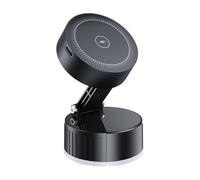 Wectirc Vacuum Magnetic Phone Holder,Electric Suction Cup Phone Mount - Multifunctional Smartphone Bracket With 15W Wireless Charging, Adjustable Cradle For Home Desk Office, Recording