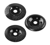 WEDAMOO Wood Grinding Wheel, 3 Pcs Angle Grinders Wood Carving Disc 125 mm, Angle Grinder Attachments, Grinder Shaping disc for Sanding, Cutting, Sculpting, Shaping, Polishing