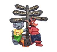 Wedare Australia 3D Street Sign Fridge Magnet Tourist Souvenir Travel Sticker,Australia Refrigerator Magnet,Home and Kitchen Decoration Collection from China
