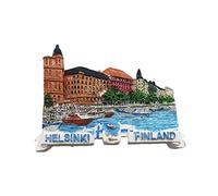 Wedare Magnet Helsinki Finland 3D Refrigerator Magnet Souvenir Resin Collection,Finland Fridge Magnet Gift Magnetic Sticker Home Kitchen Decoration