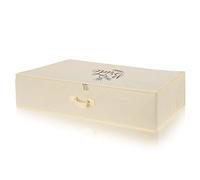 WEDCOVA UK Ivory Personalised Large Wedding Dress Storage Box Breathable Bridal Dress Clothes Under Bed Keepsake Storage Box with 10 Acid Free Tissue Papers