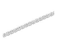 WedDecor 1.10 Yards/1 Metre Women's Clear Rhinestone Trim Lace Close Chain, 3.5mm Crystal Diamante Sparkling Diamond Chain for Jewelry Making, DIY Craft, Sewing, Wedding, Fashion, Dress, Silver, 1 Row