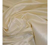 WedDecor 1.5 Metres x 10 Metres Luxurious Polyester Ice Silky Ivory Fabric for Dressmaking, Wedding Décor, Quilting, Sewing Projects, Curtains, Birthday Decorations, Photography, and Backdrops