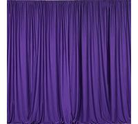 WedDecor 1.5 Metres x 10 Metres Luxurious Polyester Ice Silky Purple Fabric for Dressmaking, Wedding Décor, Quilting, Sewing Projects, Curtains, Birthday Decorations, Photography, and Backdrops